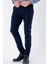 Lacivert Armürlü %100 Pamuk Yan Cepli Slim Fit Dar Kesim Casual Pantolon 1003235117 3