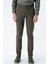Koyu Haki Pamuklu Yandan Cepli Casual Slim Fit Chino Pantolon 1003235120 1