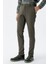 Koyu Haki Pamuklu Yandan Cepli Casual Slim Fit Chino Pantolon 1003235120 5