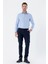 Koyu Lacivert Desenli Armürlü Pamuklu Yan Cepli Slim Fit Dar Kesim Casual Pantolon 1003235120 4