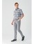 Gri Gabardin Pamuklu 5 Cep Slim Fit Dar Kesim Casual Pantolon 1003230318 4