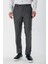 Koyu Kahverengi Desenli Pamuklu Likralı Yan Cepli Slim Fit Dar Kesim Klasik Pantolon 1003240153 1