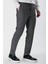 Koyu Kahverengi Desenli Pamuklu Likralı Yan Cepli Slim Fit Dar Kesim Klasik Pantolon 1003240153 3