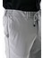 Açık Gri Likralı Yan Cepli Lastikli Slim Fit Dar Kesim Casual Pantolon 1003240155 4