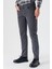 Koyu Antrasit Gabardin %100 Pamuk 5 Cep Slim Fit Dar Kesim Casual Pantolon 1003235317 3