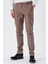 Koyu Vizon Yan Cepli Slim Fit Dar Kesim Casual Pantolon 1003240151 1