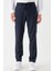 Koyu Lacivert Yan Cepli Slim Fit Dar Kesim Casual Pantolon 1003235121 1