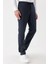 Koyu Lacivert Yan Cepli Slim Fit Dar Kesim Casual Pantolon 1003235121 2