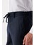 Koyu Lacivert Yan Cepli Slim Fit Dar Kesim Casual Pantolon 1003235121 5