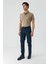 Koyu Lacivert Gabardin Pamuklu 5 Cep Slim Fit Dar Kesim Casual Pantolon 1003230318 4