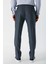 Koyu Lacivert Desenli Pamuklu Likralı Yan Cepli Slim Fit Dar Kesim Klasik Pantolon 1003240153 2