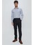 Lacivert Gabardin Yan Cepli Slim Fit Dar Kesim Basic Pantolon 1003240013 2