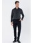 Siyah Pamuklu Yandan Cepli Casual Slim Fit Chino Pantolon 1003235120 4