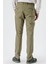Koyu Haki Pamuklu Yandan Cepli Casual Slim Fit Chino Pantolon 1003240151 5
