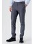 Koyu Lacivert Pamuklu Likralı Yan Cepli Slim Fit Dar Kesim Casual Pantolon 1003240150 1