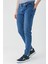 Koyu Mavi Gabardin 5 Cepli Slim Fit Dar Kesim Casual Denim Jean Kot Pantolon 1023240150 1