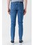 Koyu Mavi Gabardin 5 Cepli Slim Fit Dar Kesim Casual Denim Jean Kot Pantolon 1023240150 5