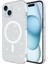 iPhone 14 Plus Kılıf Erdos Simli Glossy Magsafe Kapak 1