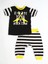 Rocker Çizgili Kapri + T-Shirt Takım 3