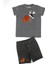 Wild Dino Gri Denim Şort + T-Shirt Takım 3