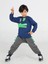 Hello Timsah Tırtırlı Baggy Pantolon + T-Shirt Takım 1