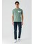 Koyu Vizon Baskılı Bez Ayağı Bisiklet Yaka Cepli %100 Pamuk Slim Fit Dar Kesim T-Shirt 1011240180 4