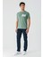 Koyu Vizon Baskılı Bez Ayağı Bisiklet Yaka Cepli %100 Pamuk Slim Fit Dar Kesim T-Shirt 1011240180 5
