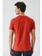 Tarçın Baskılı Bez Ayağı Bisiklet Yaka %100 Pamuk Casual Slim Fit Dar Kesim T-Shirt 1011240168 2