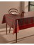Andray Pvc Masa Örtüsü - Kırmızı - 140X140 cm 1
