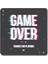 Game Over - 10X10 cm Mıknatıslı Evrensel Tak Çıkar Dekoratif Aksesuar 1