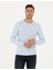 Erkek Açık Mavi Slim Fit Bisiklet Yaka Basic Triko Kazak 50270179-VR003 5