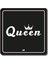 Queen Siyah - 10X10 cm Mıknatıslı Evrensel Tak Çıkar Dekoratif Aksesuar 1