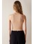 Halter Yaka Bej Crop Üst 5