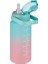 1500ML Pipetli/pipetsiz Kullanım Çift Renk Motivasyon Matara 1,5 Litre Suluk 2