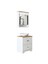 Ayaklı 2 Kapaklı Lavabolu Mat Beyaz Mdf 60 cm Çekmeceli Banyo Dolabı Aynalı Üst Dolabı 5
