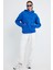 Saks Mavi Hoodie, Oversize Hoodie, Kadın Hoodie, Kanguru Cepli Kapüşonlu 1