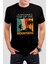 Mountains Baskılı Siyah Unisex T-Shirt 1