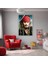 Metal Çerçeveli Temperli Cam Tablo Captain Jack Sparrow 1