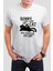 Kedi Baskılı Beyaz Unisex T-Shirt 1
