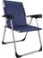 Tekno Trust Metal 140 kg Taşima Kapasiteli Lüks Bardaklıklı Kamp & Piknik Sandalyesi Lacivert 3 - 6 kg Tek Kişi 1