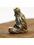 Xin Yue Zhang Retro Pirinç Buda Mini Heykeli Bodhidharma Usta Figürler Masa Dekorasyon El Sanatları Hediyeler Minyatürler (Yurt Dışından) 4
