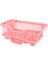 Ξ Ny Ue Zhang Çevresel Plastik Mutfak Lavabo Bulaşık Damlalıklı Set Raf Yıkama Tutucu Sepet Organizatör Tepsi, 17,5 x 9,5 x 7 Inç (Pembe) (Yurt Dışından) 2