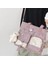 Xin Yue Zhang Su Geçirmez Kanvas Crossbody Çanta Kadın Kızlar Için Rahat Omuz Askılı Çanta Sevimli Öğrenciler Schoolbag Satchels-Mor (Yurt Dışından) 3