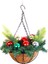 Yapay Noel Asılı Sepet, Dekore Edilmiş, Berry Salkımları, Noel Koleksiyonu Dekoru C (Yurt Dışından) 1
