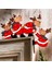 2pcs Noel Kapı Çerçevesi Süslemeleri Ahşap Süslemeler Noel Baba Christmaswood El Sanatları Noel (Yurt Dışından) 4