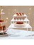 Akrilik Cupcake Standı, 3 Adet Kare Şeffaf Kek Standı Tatlı Masa Ekran Seti Gıda Kek Pizza Tatlı Ekran (Yurt Dışından) 3