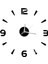 Xin Yue Zhang Dekor Kuvars Diy Duvar Saati Saatleri Horloge Izle Oturma Odası Moda Akrilik Ayna Çıkartmaları Siyah (Yurt Dışından) 1
