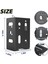 Ağır Hizmet Tipi Karbon Çelik Çit Braketi Vidalı Vinil Eskrim Paneli Için Sonrası Bağlantı Rayı Braketi Kiti 4 Adet Siyah (Yurt Dışından) 2