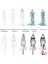 Xin Yue Zhang Moda Çizimi Cetveller Eskiz Şablonları Cetvel Dikiş Insansı Desenler Tasarım Giyim Ölçme, B Tipi (Yurt Dışından) 5