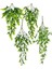 Yapay Çiçek 4lü Set Sarkan Boston Fejka Bambu Şimşir 60CM 5dallı Yapay Sarmaşık Yeşil 1